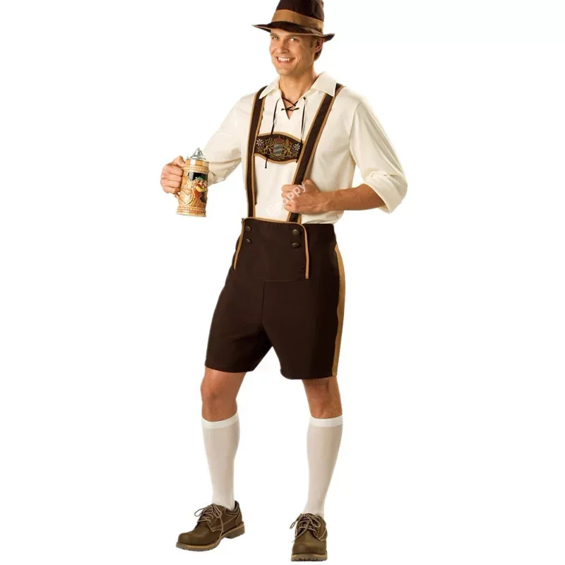 Women Adult Bavaria Oktoberfest Dress Waitress Maid Dress Man Dirndl Lederhosen Beer Carnival Party Outfit Fancy Dress