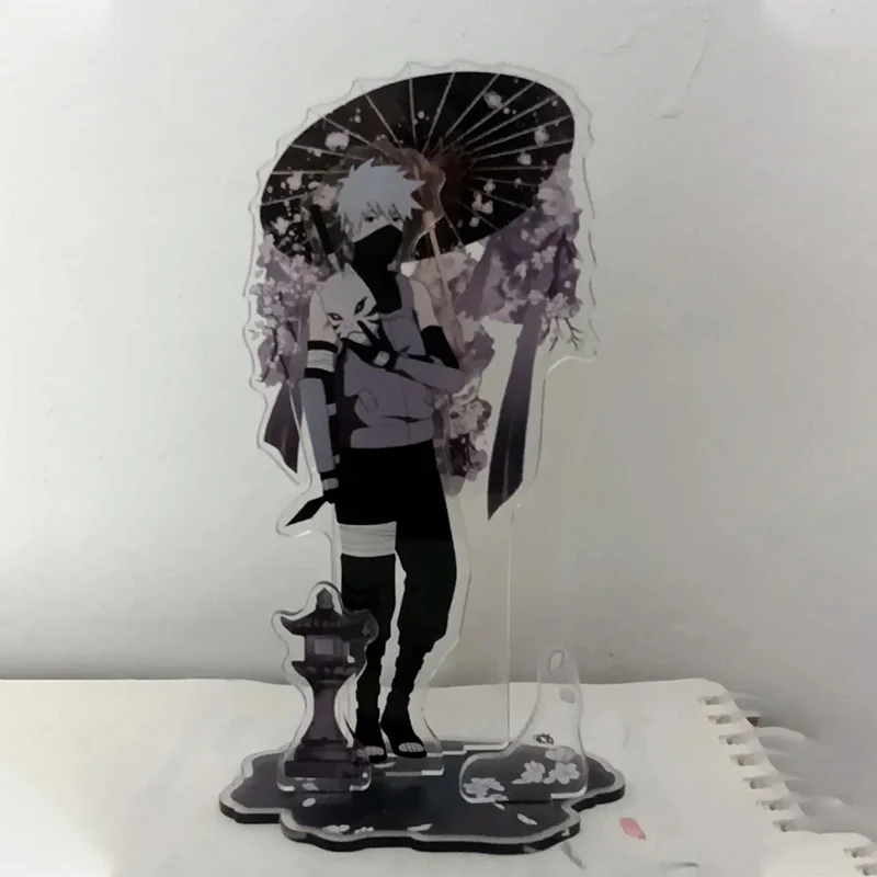 10cm/3.93in NARUTO Anime Akrylowe Podstawki Figurki Parasol Kakashi Kolekcjonerskie Dekoracje Pokojowe Prezenty Świąteczne