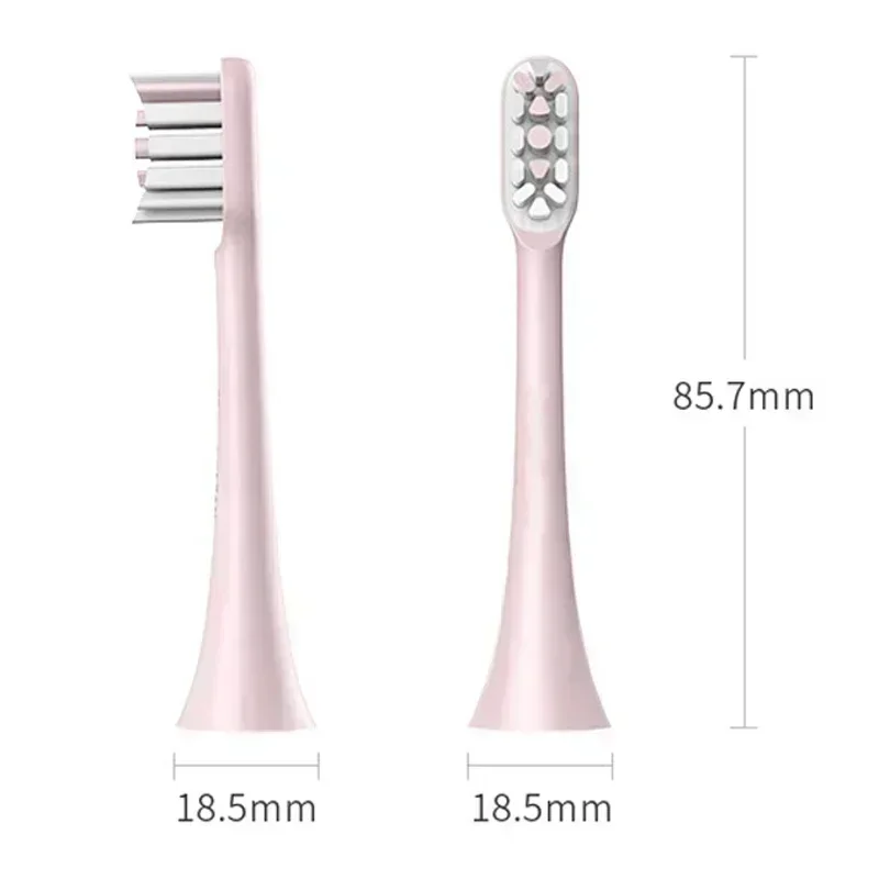 4 Pcs Replacement Toothbrush Heads Compatiable with Xiaomi SOOCAS X3 SOOCARE Electric Toothbrush Round Brush Head Seal Package