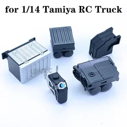 Simülasyon gaz tankı araç kutusu üre tankı şasi dekorasyon için 1/14 Tamiya RC kamyon SCANIA 770S VOLVO KABOLITE Arocs K3363 adam araba