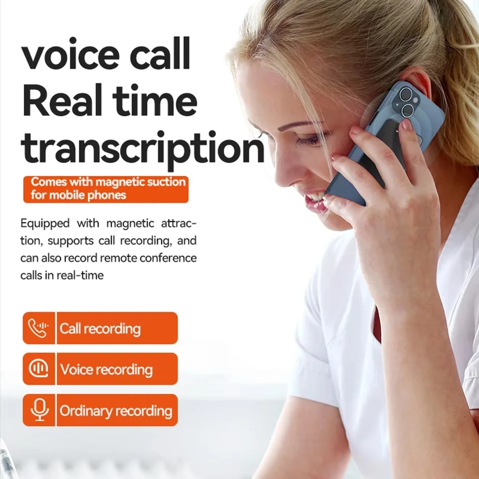 

A3V AI Voice Recorder APP Control Audio Recorder Audio Dictaphone Transcribe Summary Language Translation Device