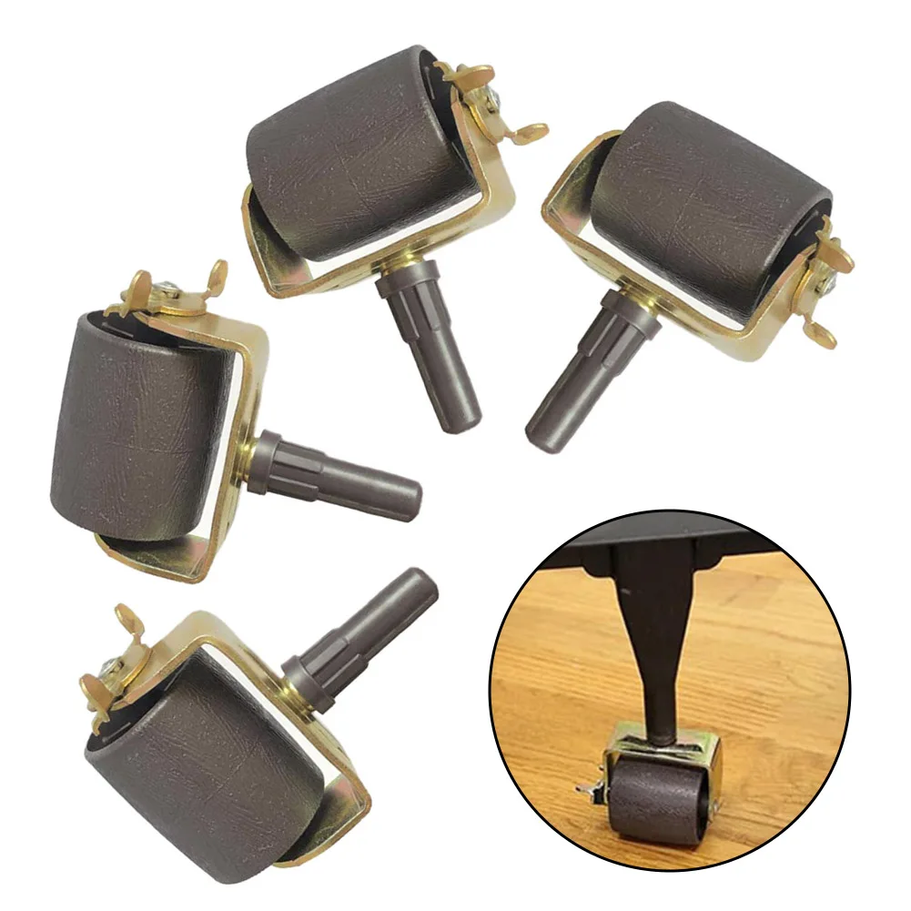 

Replacement Casters For Bed Frames Featuring Secure Locking Mechanism And Plastic Sleeves To Prevent Floor Scratches