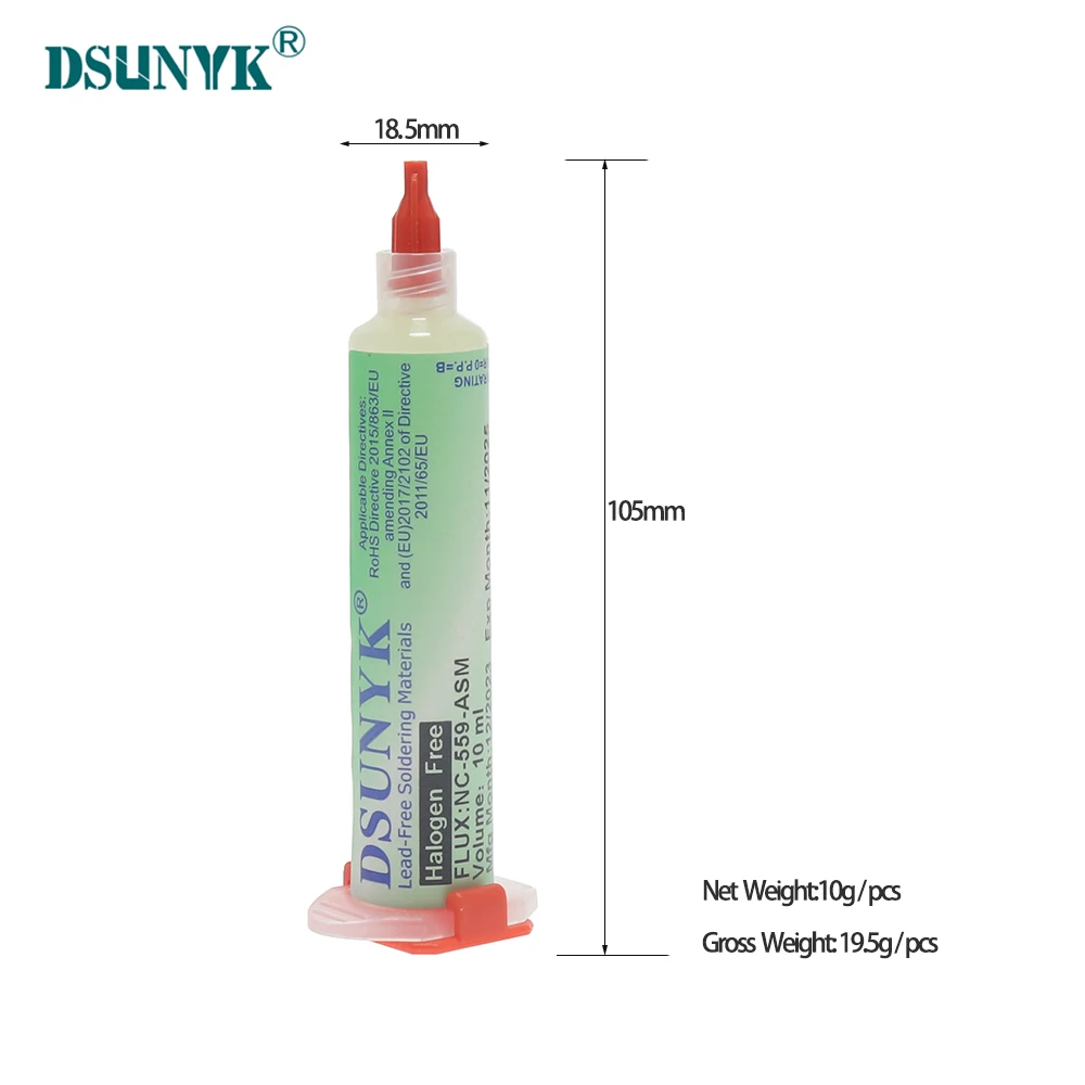 Nc-559-asm Flux Bga Balls,Liquid Solder for Soldering Syringe Solder Paste 10ml Flux for Soldering No Cleaning Welding Tools