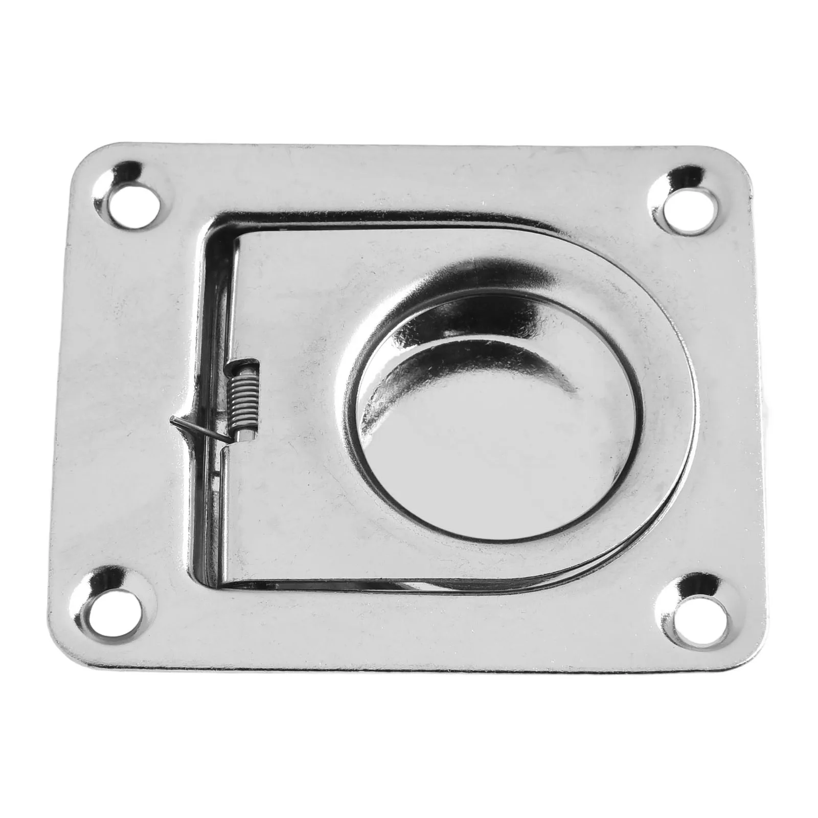 4PCS Anelli a D in acciaio inossidabile 56*66mm Montaggio a incasso Anello a D per ingegneria di precisione per barche Rimorchi Camion Montaggio a pavimento