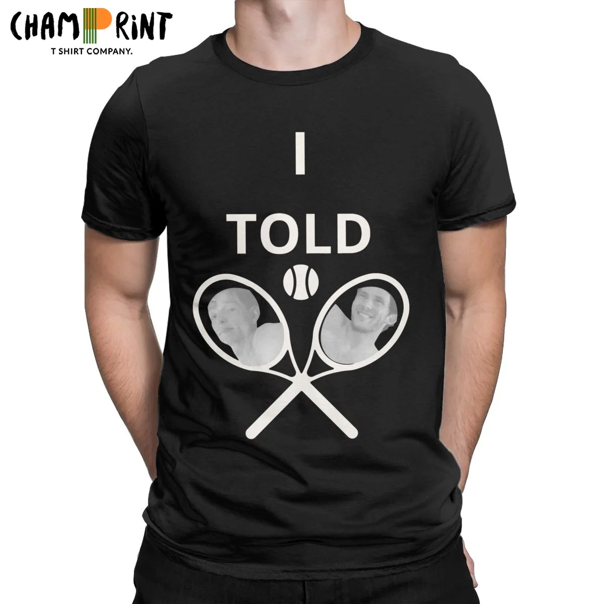 Men I Told Ya Challengers Movie T Shirts Sports Cotton Clothing Novelty Short Sleeve Round Neck Tees Plus Size T-Shirt