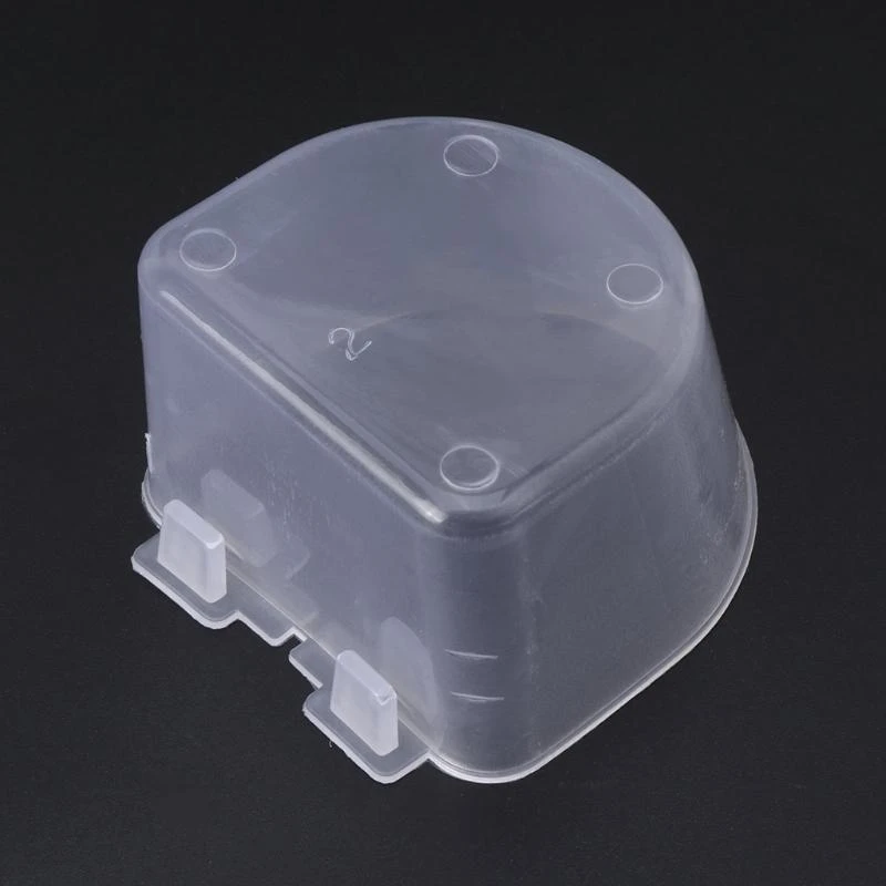  5 Pieces Bird Feeding Cups Plastic Bowls Cage Hanging Dish for Finch Canary