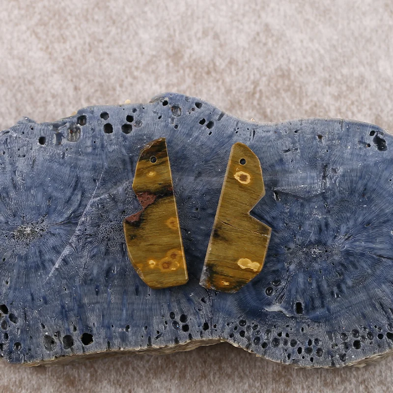 B&F Bumble Bee Stone  Earring Beads for Jewelry Making, Handmade Natural stones beads, Stones for jewelry Making Supplies