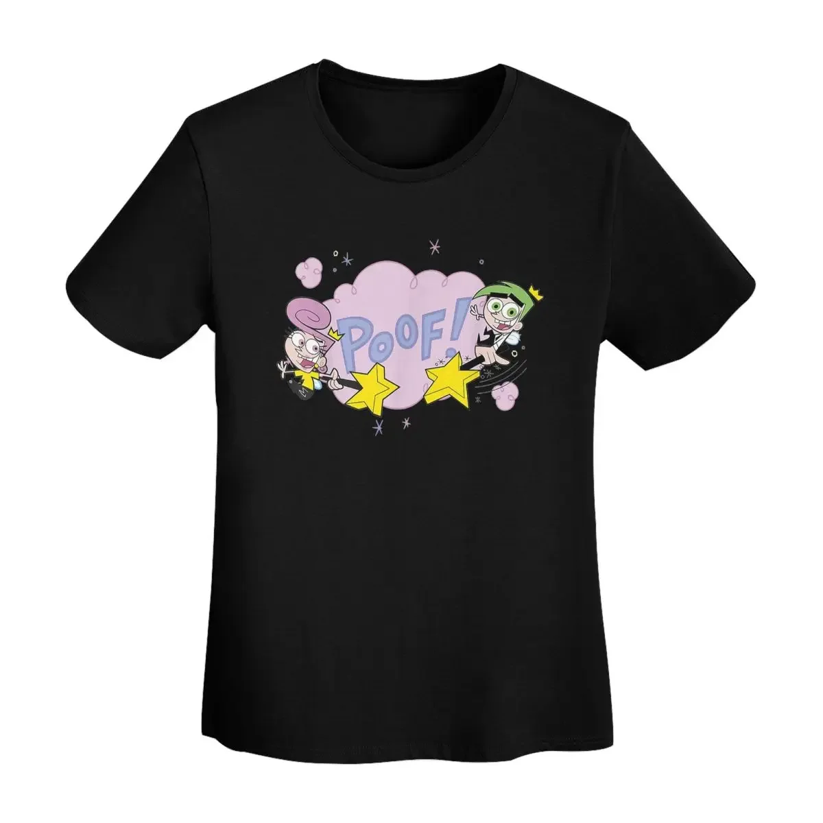Camiseta Fairly Oddparents Cosmo para mujer, camisetas de manga corta, ropa con cuello redondo, camisetas de algodón de verano, ropa de calle