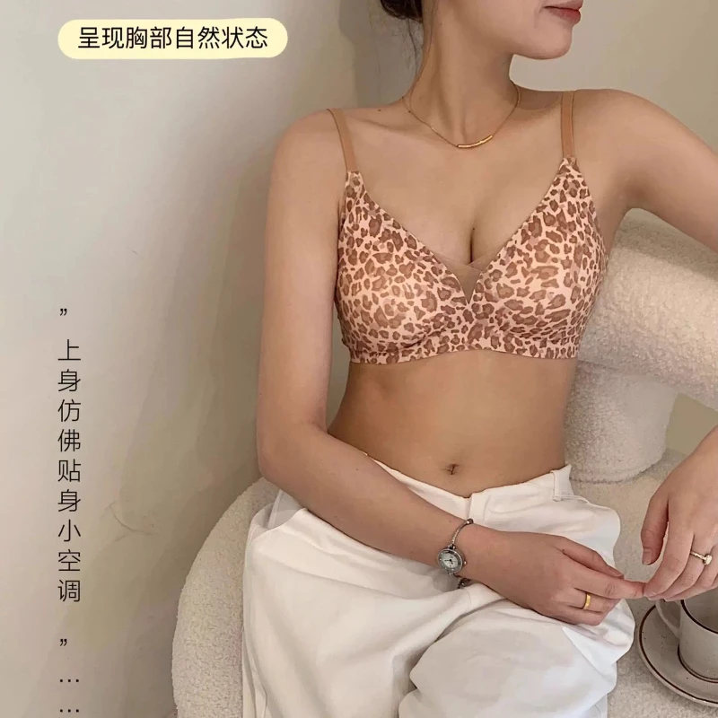 BANERDANNI SLAVIC LEOPARD BH! Neckholder mit V-Ausschnitt, 4 Knöpfe, französisches Netzstoff, nahtloser Lift und ohne Kabel |   Pure Wild Dessous S-XL 50 % RABATT