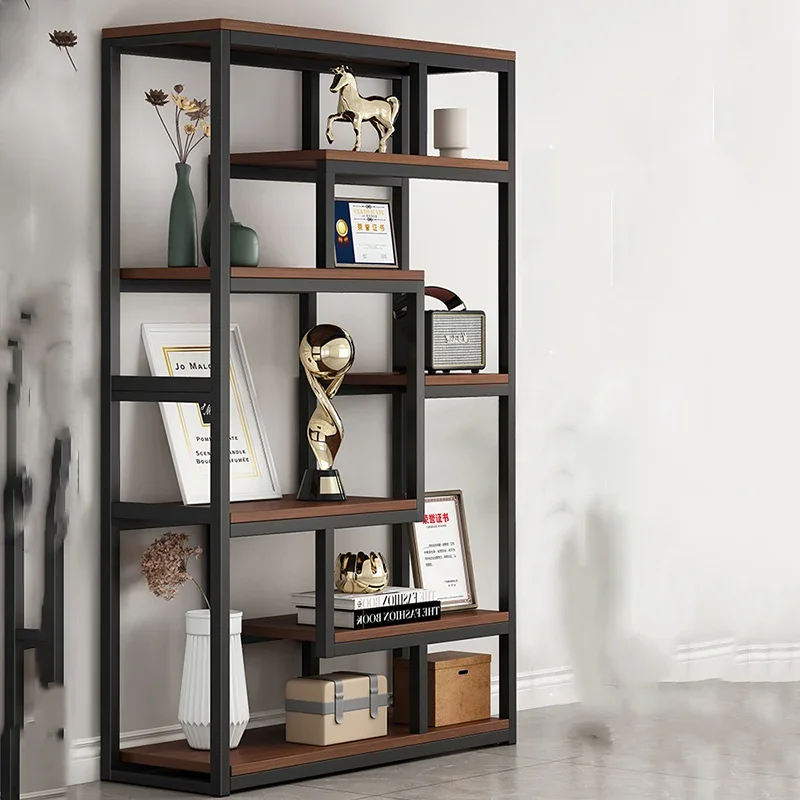 v*-Designs Storage Bookcases Open Art Metal Standing Interior Cube Bookcases Office Magazine Racks Estanteria Unique Furniture.