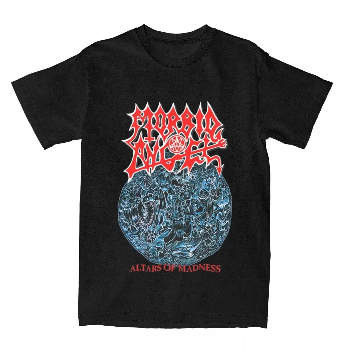 Металлические Алтары Morbid Angel Death, женская модель 100%, повседневные футболки унисекс большого размера с круглым вырезом в стиле Харадзюку