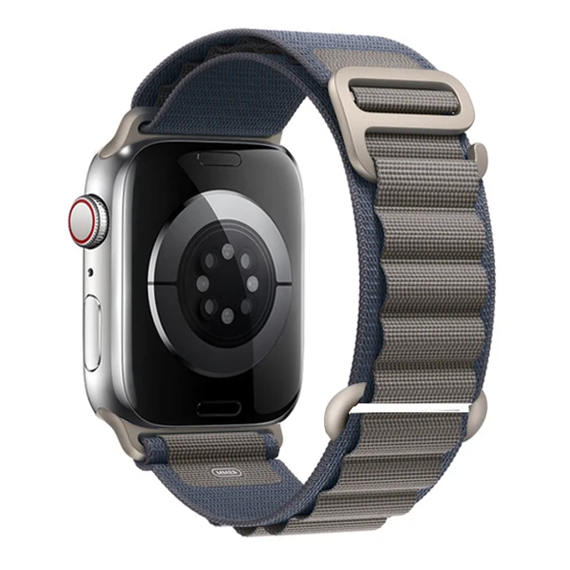 Für Apple Watch Armbänder 45 mm 46 mm 49 mm 42 mm iWatch Band 44 mm 40 mm Nylon Alpine Armband Correa Serie 10 9 8 7 6 11 SE Ultra 2 3