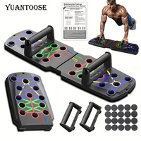 1pc Multifunctional Folding Push-up Board For Home And Gym Workouts - Build Strong Chest Muscles And Improve Overall Fitness