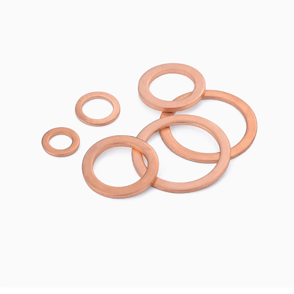 

Thickness 2mm Pure Copper Gasket Sealing Gasket Flat Ring Seal Solid Purple Copper Gasket Hardware ID 11/12/13/13.5/14/14.5/15mm