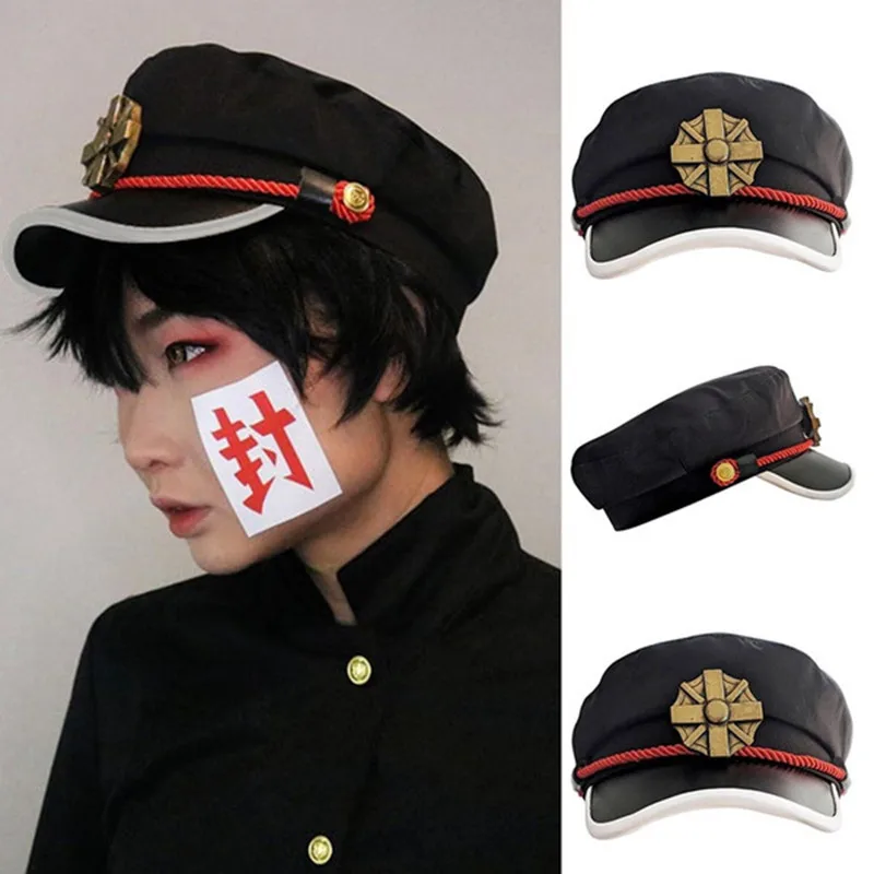 Anime Toilet-Bound Hanako-kun Yugi Amane Cosplay Hat Toilet bound Navy Style Hanako kun Cap Costume Props