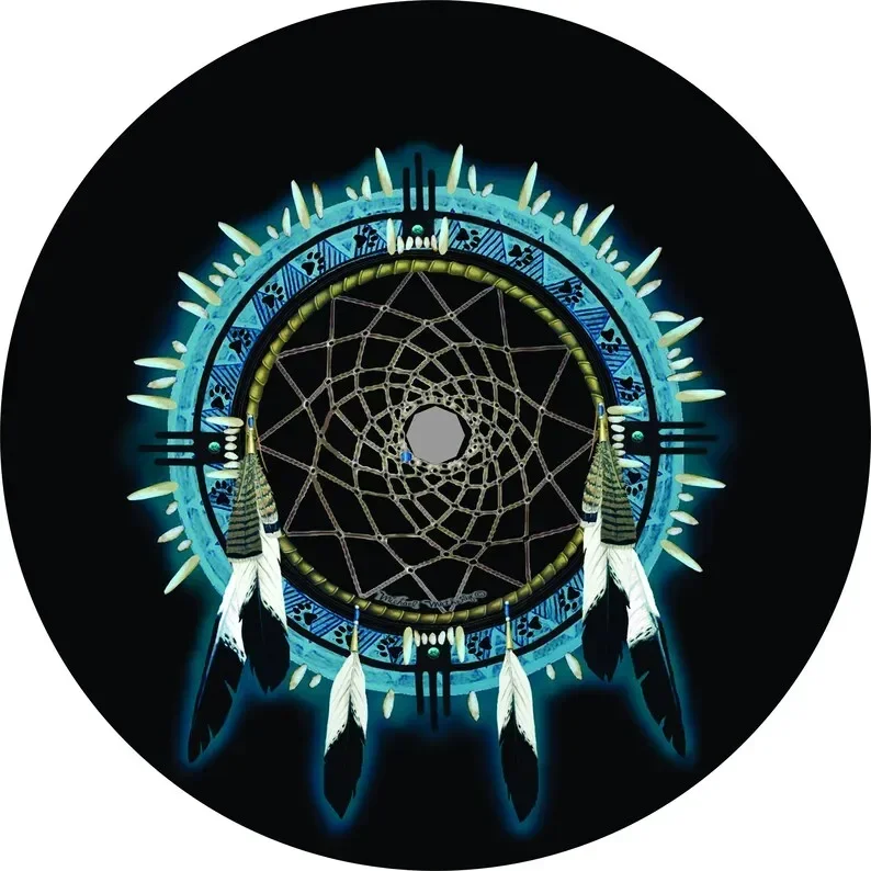 Dream Catcher Spare Tire Cover ~ ALL Sizes available in menu~ Camera opening option in Menu ~ Heavy Duty Tire Protector