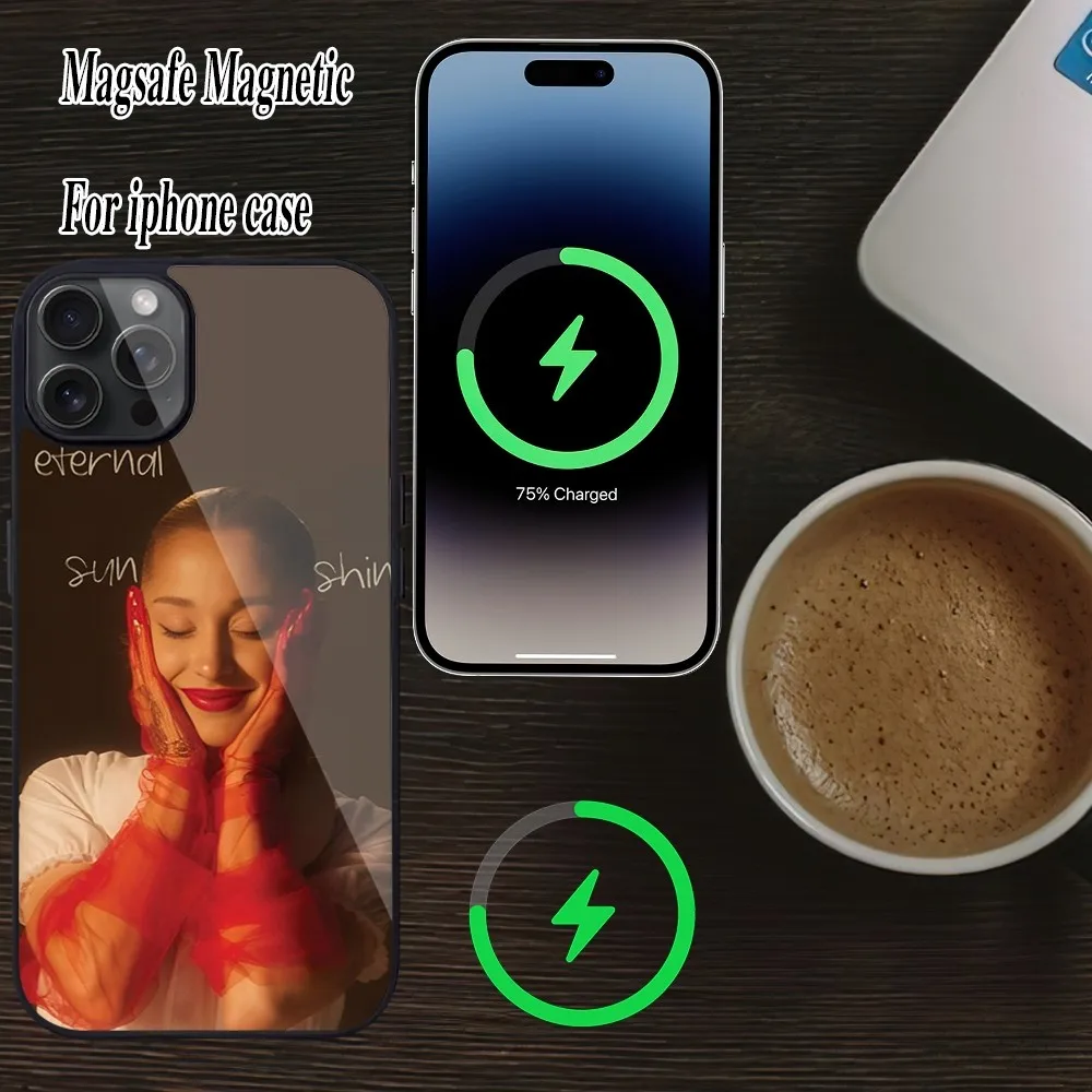 Ariana Grande Eternal Sunshine Phone Case For iPhone Magesafe Magnetic  15 Pro 11 Mini 12 13 14 Max Plus Shell