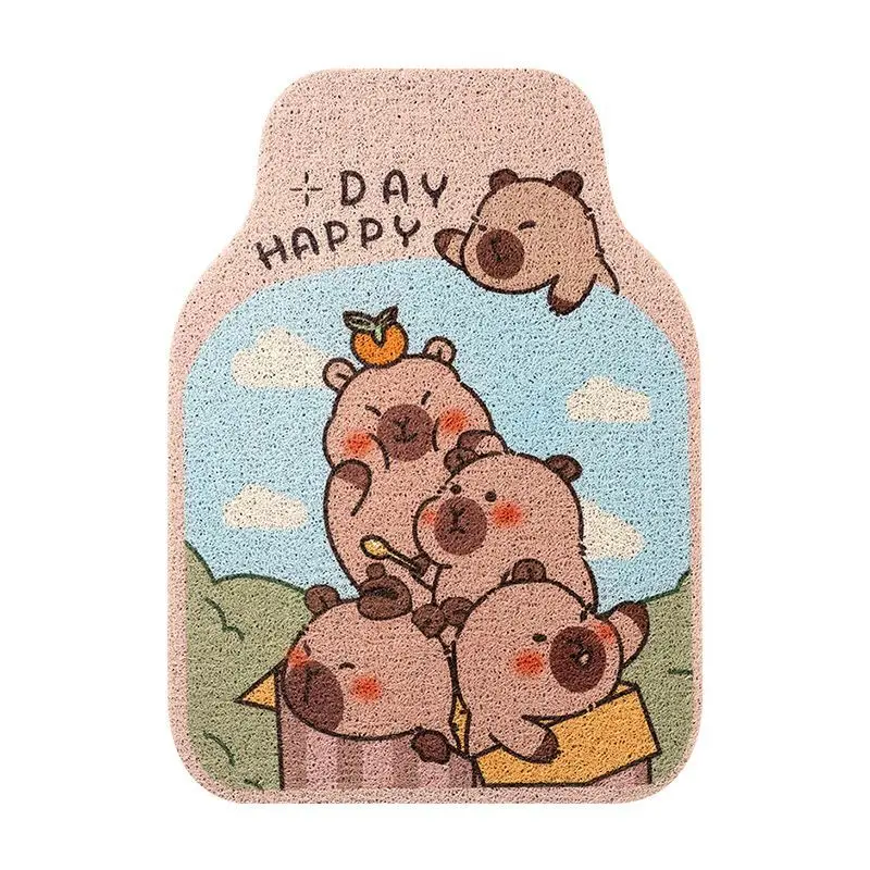 Cute Cartoon Carpet-type Single-piece Anti-dirty Car-mounted Car Floor  Mats Universal and Easy to Clean Car Floor Mats Supplies