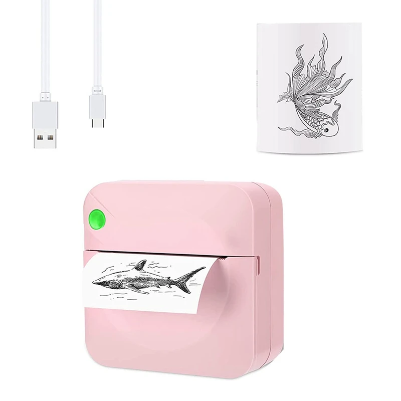Portable Mini Thermal Pocket Printer,Smartphone Photo Printer, Mini Thermal Inkless Wireless Printer