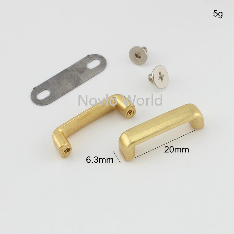 20-100pcs 20mm 25mm Satin Gold color wide arch bridge for purse,repair hardware clasp strapping DIY bags sewing