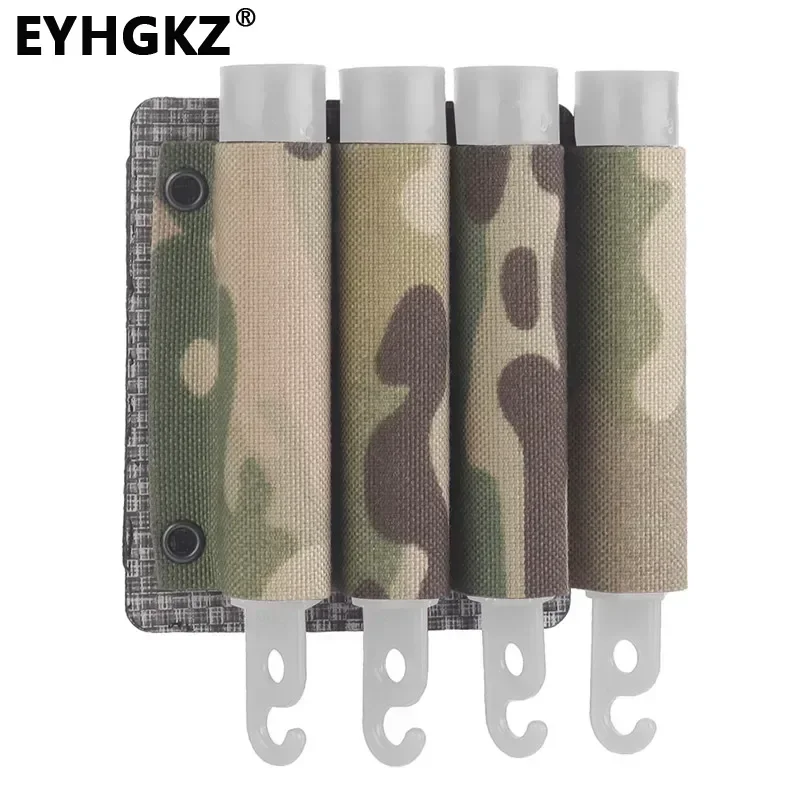 EYHGKZ Tactical Glow Stick Storage Pouch Molle System Paintball Accessories CS Shooting Camping Hunting Outdoor Sports Equipment