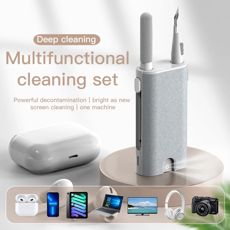 5-in-1 Phone Screen Dust Removal Cloth, Charging Port AirPod Dust Removal Sponge Stick, Earphone Cleaning Stick, Dust Removal Pe