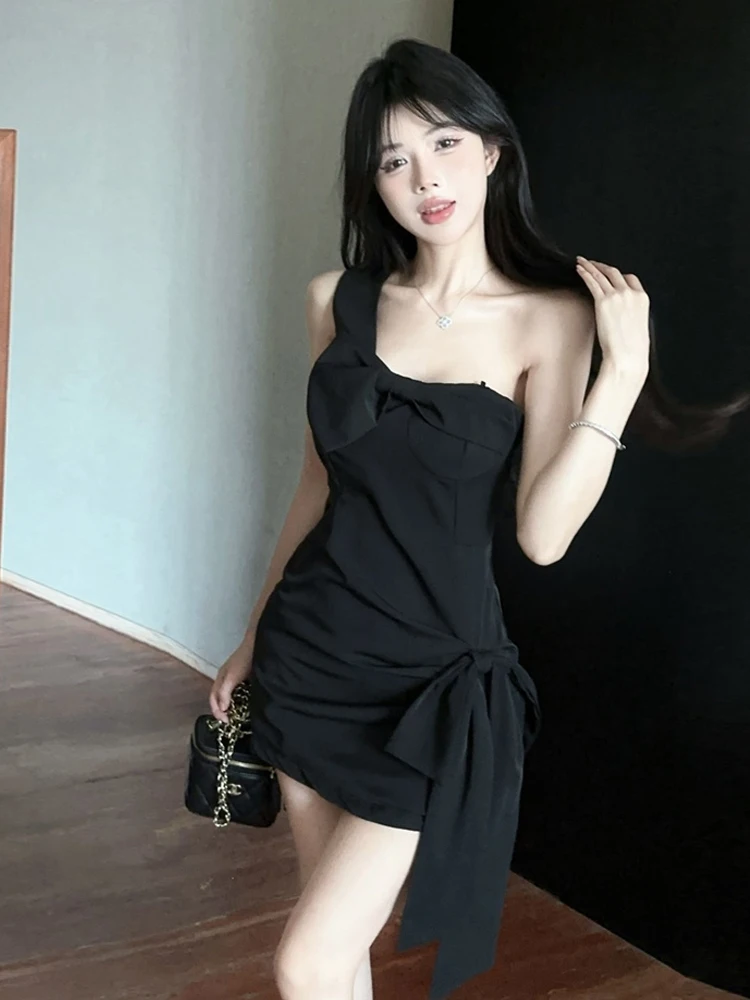 

Sweet Ele Girl Knot Side Oulder Strapl Dr Сексуальная женская облегающая юбка с завязкой на талии Dr Женская ort Юбка Sle