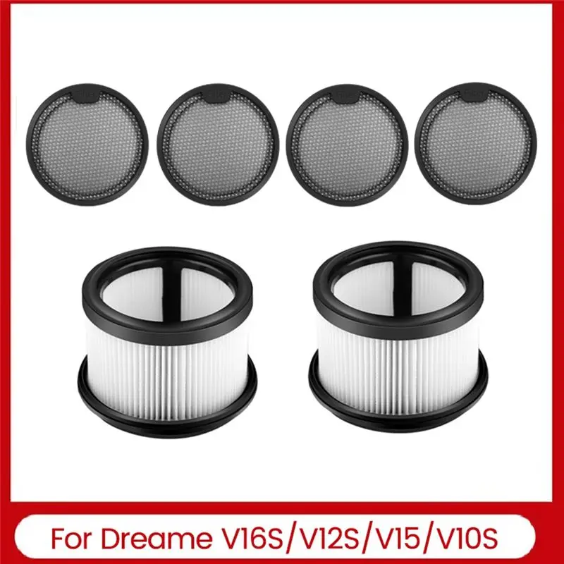 DTEN-Replacement Washable Filter Kit For Dreame V16S/V12S/V15/V10S Handheld Cordless Vacuum Cleaner,HEPA Filter Pre-Filter
