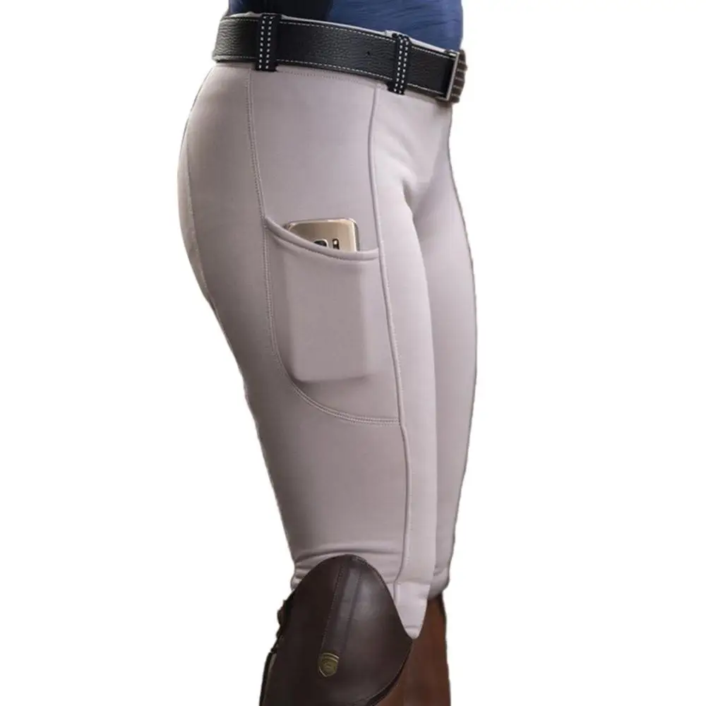 Horse Riding Pants Clothes For Women Men Fashion High Waist Trouser Elastic Equestrian Breeches Skinny Solid Trousers Equipments