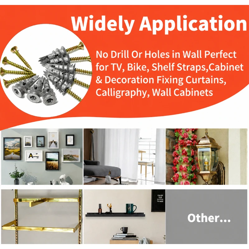 10 piezas de anclajes de un so - Drywall Anchor Screw reseña y precio