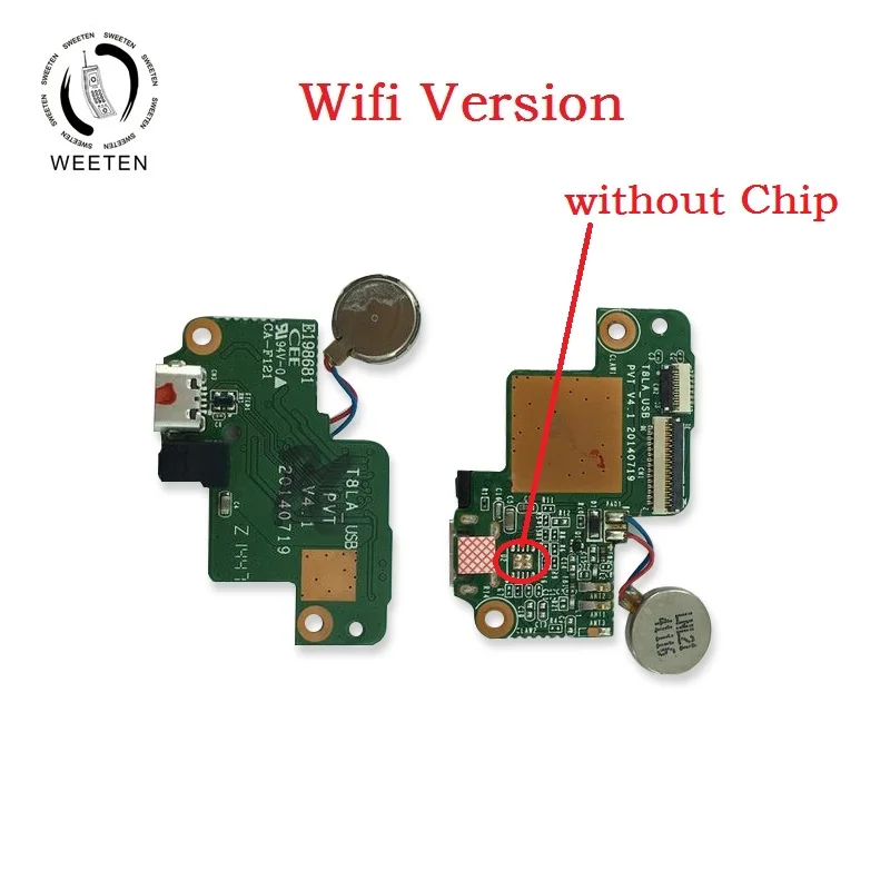 Placa de jack para carregamento usb, genuíno, substituição de cabo de fita flexível com porta usb para lenovo tab drive 3g/wifi