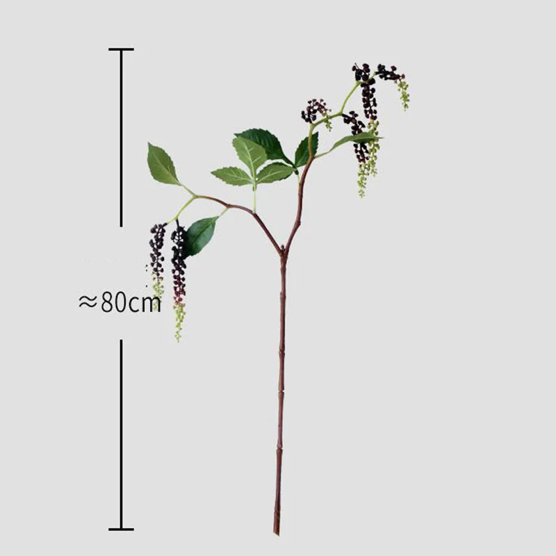 فرع زهرة البوكبيري ذو اللمس الحقيقي مع أوراق وهمية لتزيين الحائط والزهور الاصطناعية دعائم صور ديكور الفندق فلوريس