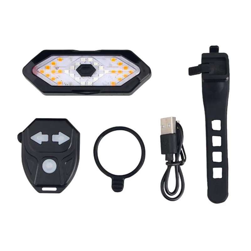 Electric Scooter Turn Signal, Remote Control Bike LED Blinker/Tail Light,Adjustable Directional Turn Signal