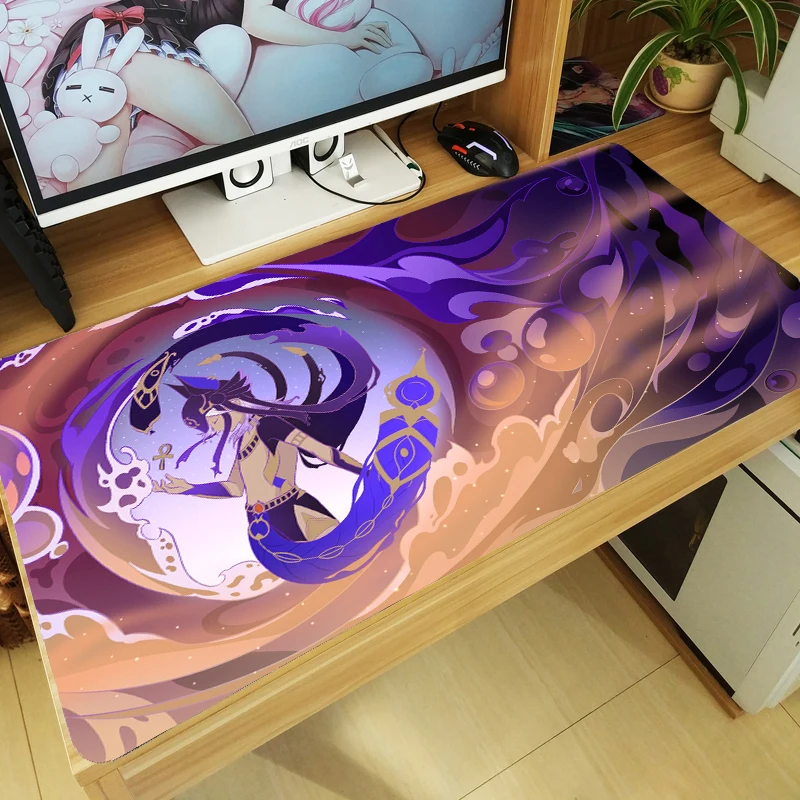 

Game Genshin Impact Cyno Thicken Anti-slip Mouse Pad Mice Mat Keyboard Mat Otaku Cosplay Anime Large Playmat Xmas Gift