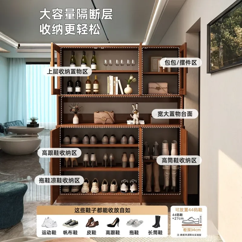 2026 New Shoe Cabinet Integrated Doorway Home Entrance Cabinet Opposite The Door Living Room Partition Screen Cabinet