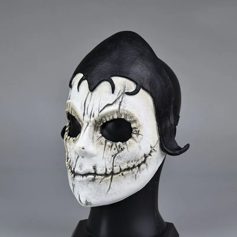 Máscara de Cosplay de TV Wednesday Agnes DeMille, casco de látex de terror para adultos, accesorio de fantasma aterrador para Halloween, actuación de mascarada