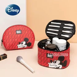 Disney Mickey Original New Zero Wallet Large Capacity Cosmetic Bag Cartoon Wash Bag Fashion PVC Portable Travel Cosmetic Bag