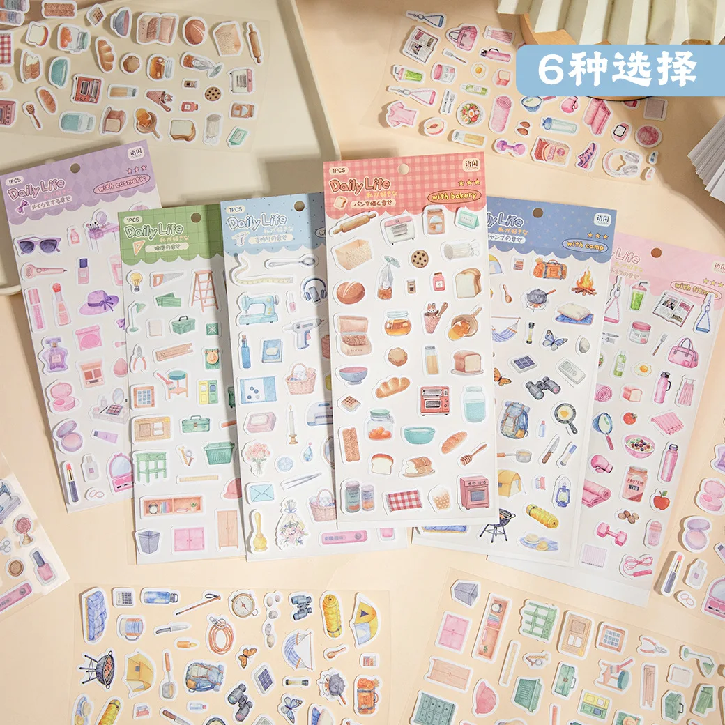 Sweet Life Daily Things Stickers Scrapbooking Diy Journal Cute Stickers Stationery Decor School Supplies Gift