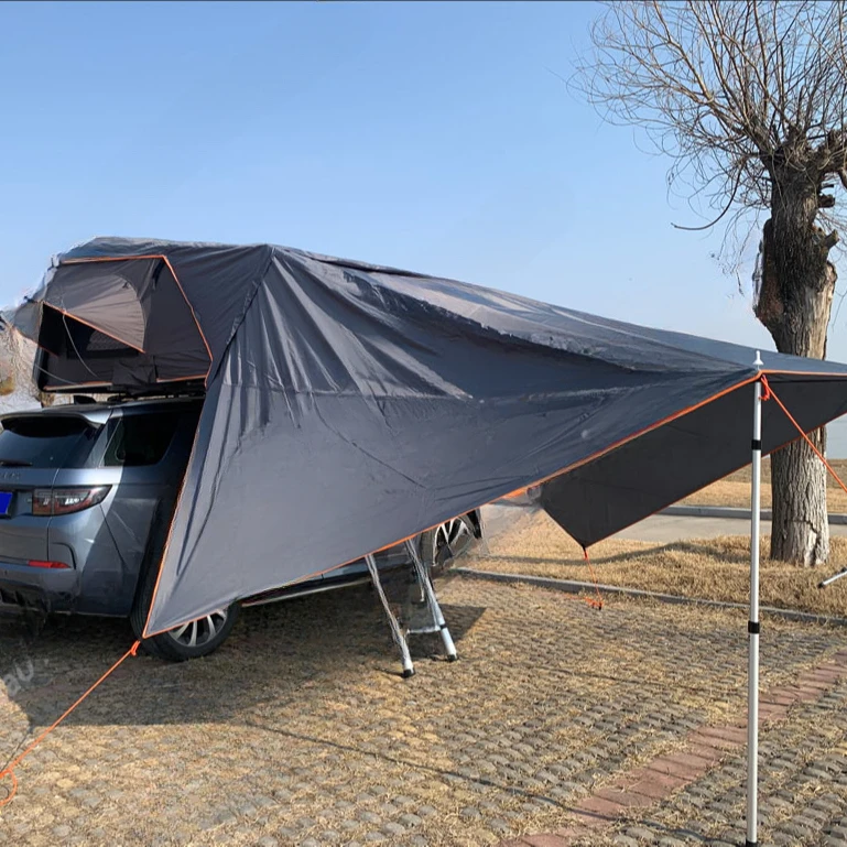 Overland Tent with Awning Portable Car Roof Top Tent Hardtop Roof tent Camping Accessories for sale