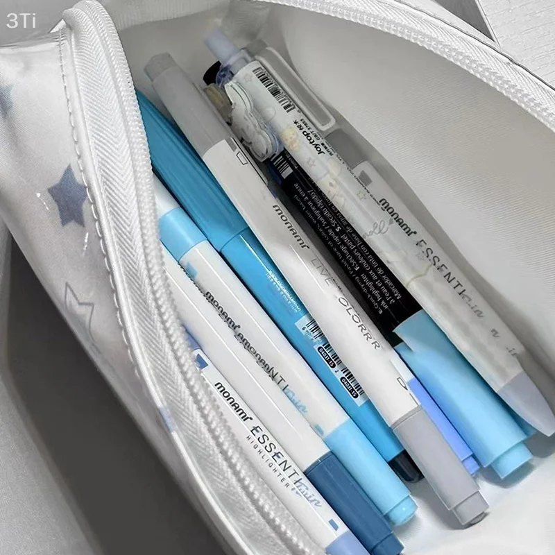 น่ารักดาวสุนัข Patten ความจุขนาดใหญ่ดินสอกระเป๋าเครื่องสําอางเครื่องเขียนนักเรียนของขวัญ