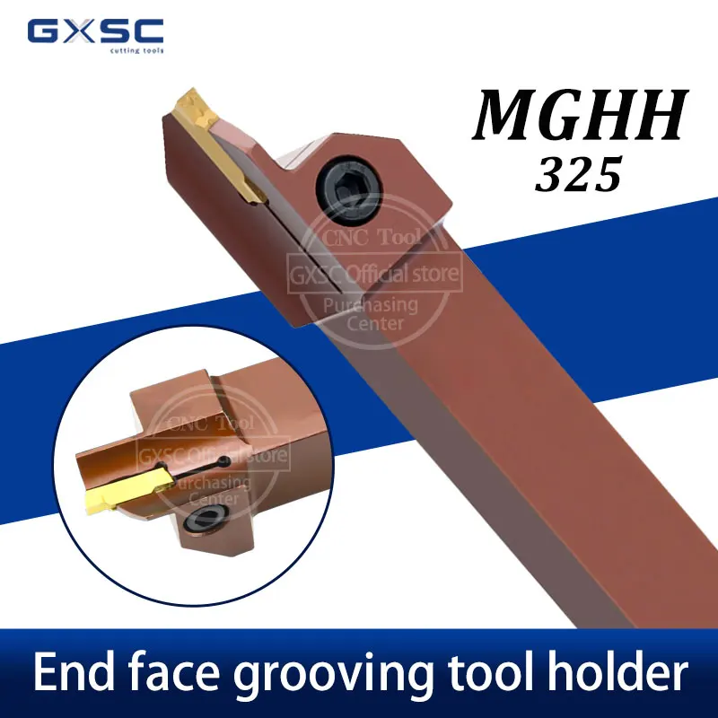 High Quality MGHH325R24-36T18 325R160-300T20 CNC Lathe Spring Steel Tool Holder Outer Diameter End Face Groove Cutter Bar Tools