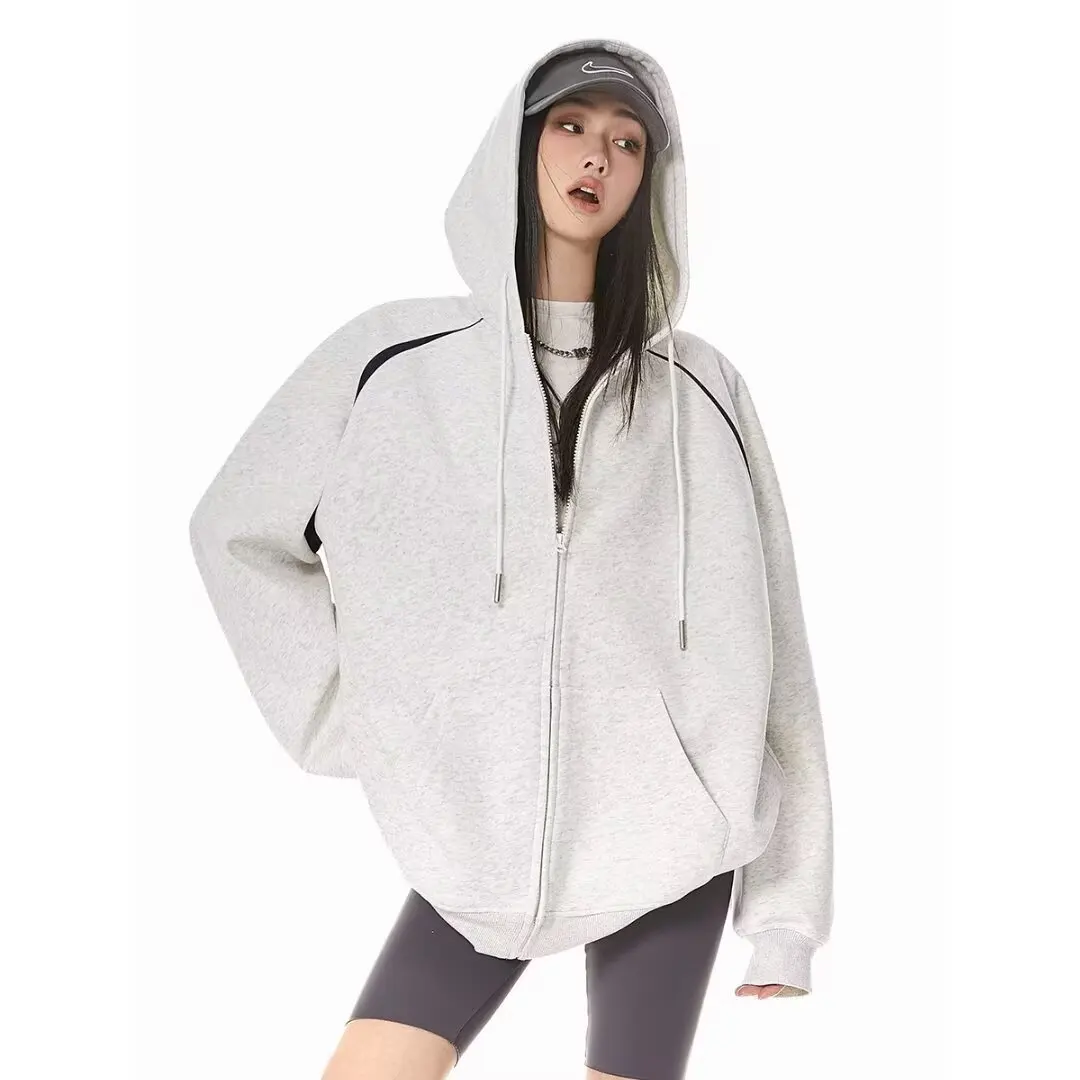 

Women Clothes Hoodie 2025 Autumn Winter Streetwear Vintage Sweatshirts Hip Hop Oversize Fall Harajuku Bf Top