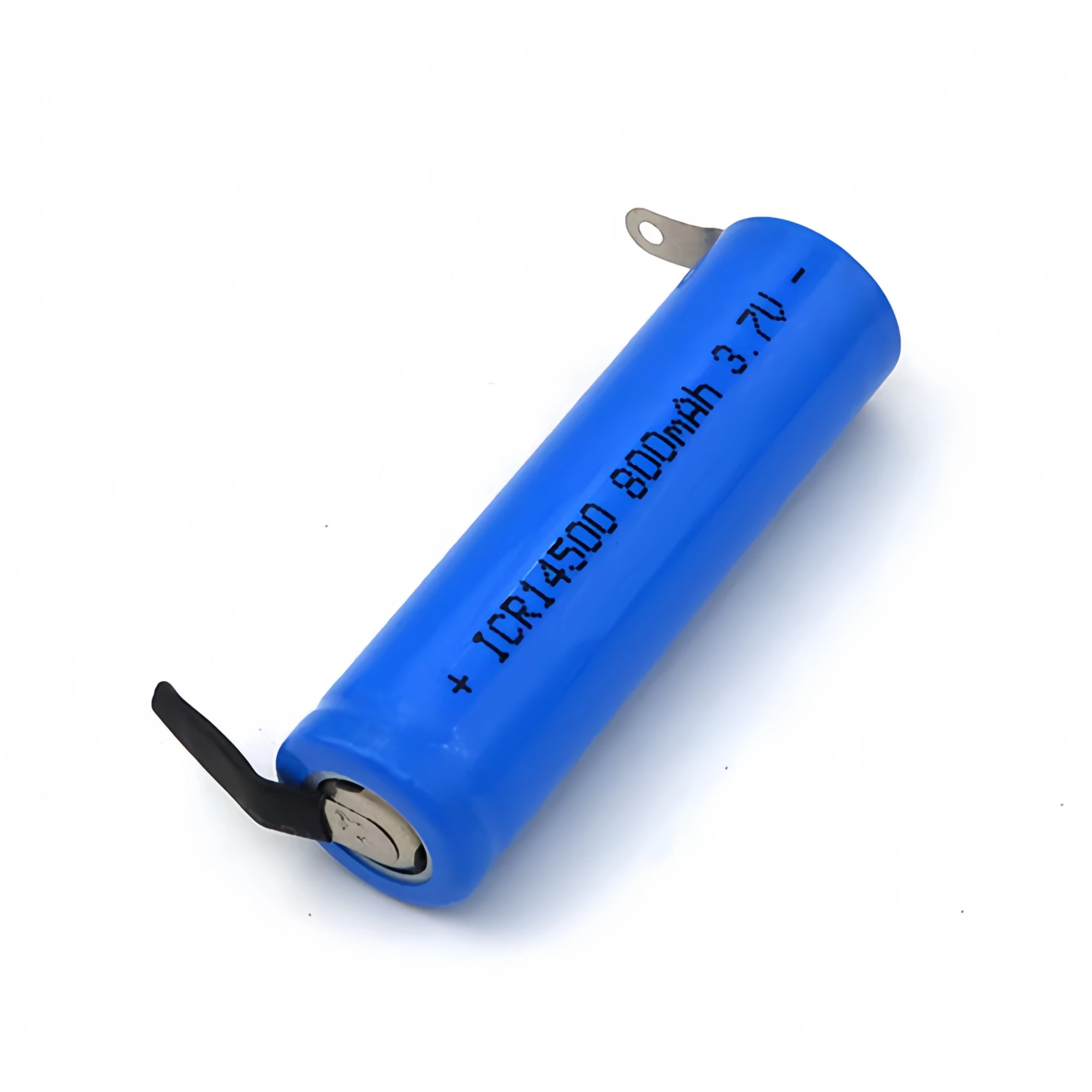 14500 battery 3.7V 800mAh rechargeable lithium battery with solder tabs for Shaver Power bank Speaker Electric hair clipper