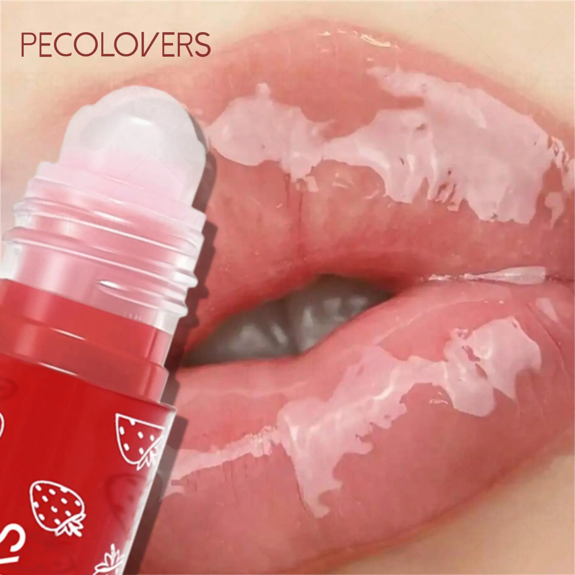 ملمع شفاه مرطب وبلسم للشفاه، ملمع شفاه مرطب بنكهة الفواكه، مرطب طويل الأمد للشفاه للنساء والرجال