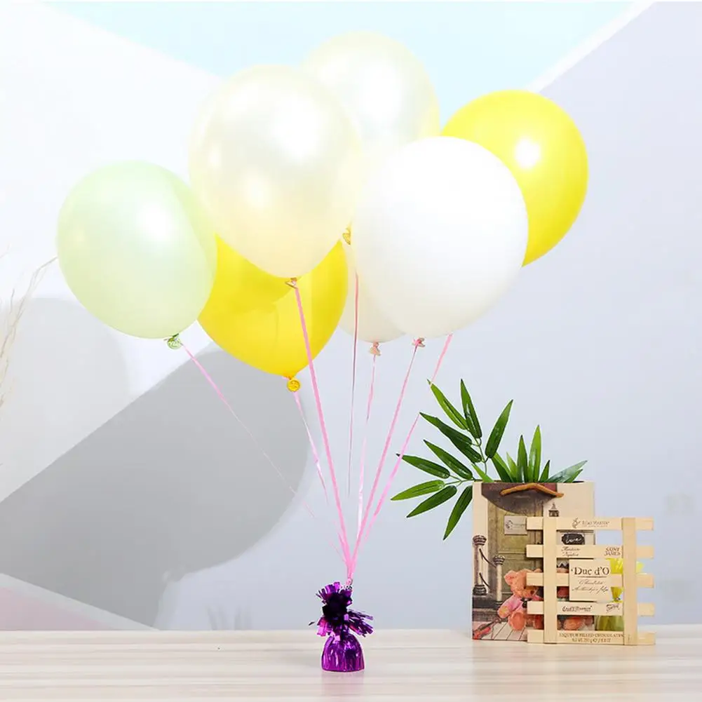 With these sturdy balloon weights, you can place them anywhere you like