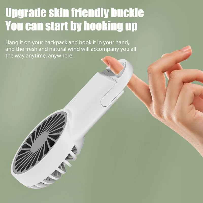 Mini Handheld Fan USB Charging Foldable Desktop Fans Portable Outdoor Fans Low Noise Compact Three Speed Adjustable Small Fan