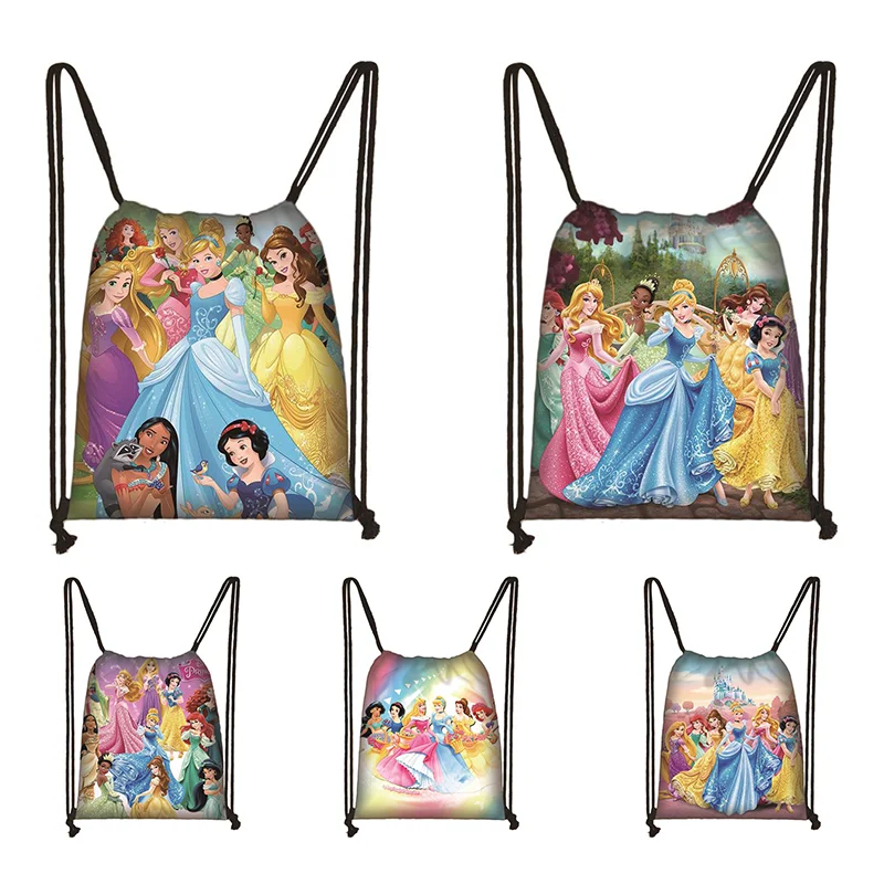 New Snow White Princess cenerentola coulisse Boy Girl Bags donna borsa per la spesa di grande capacità zaino per adolescenti borse portatili