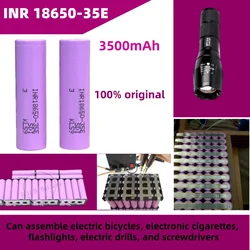 Free delivery of 100% original rechargeable battery 18650 3500mAh 3.7v 25A discharge INR18650 35E 3500mAh 18650 lithium-ion