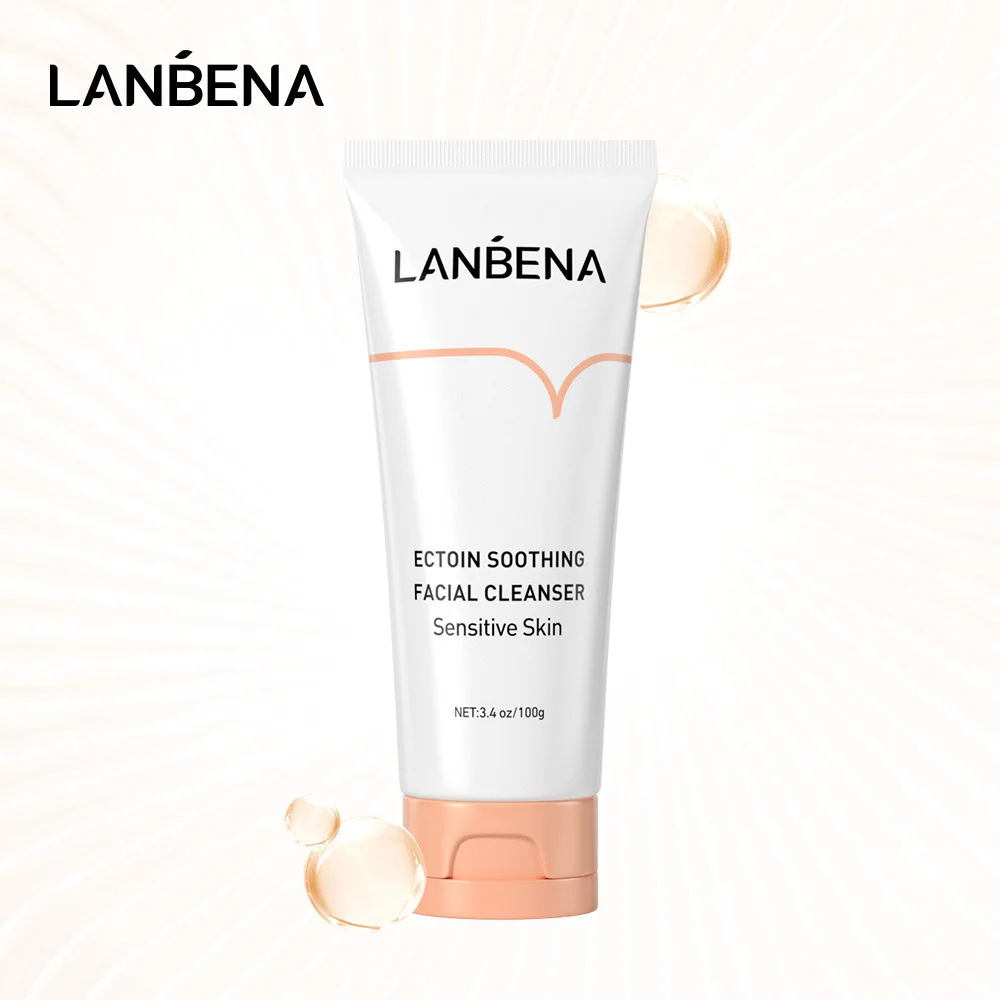 LANBENA Blue Bena Ikdoine facial cleanser Gentle cleansing milk Moisturizing repair 100g naked bottle No color box packing