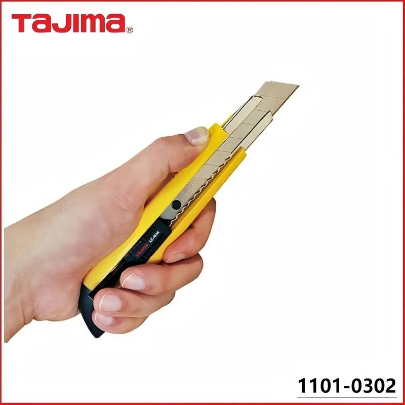 

TAJIMA 1101-0302 Универсальный нож LC-504 — сменное лезвие 18 мм, автоматическая блокировка, резак для обоев, многоразрезное